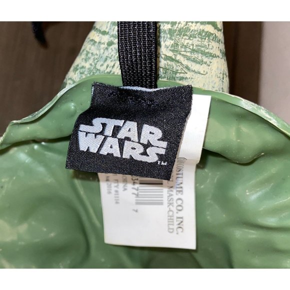 Rubie's Costumes #3477 Yoda 3/4 Vinyl Used Star Wars LFL Child's Halloween Mask - Picture 7 of 8